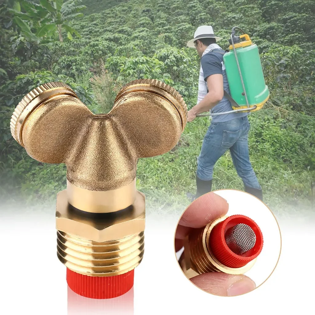 Cocosity 2er-Set Messing Sprühnebel-Düsen für Gartenbewässerung