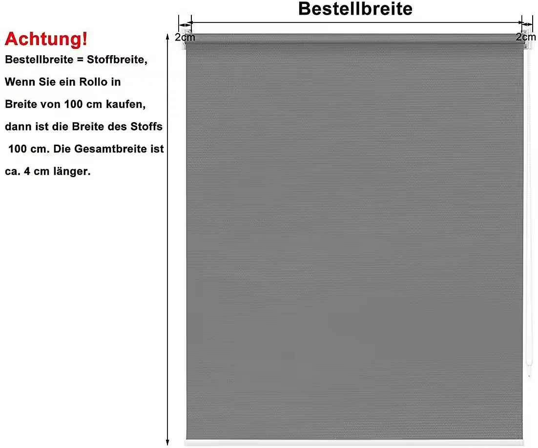 WOLTU Senkrechtmarkise Sonnenschutz Sichtschutz für Balkon Terrasse