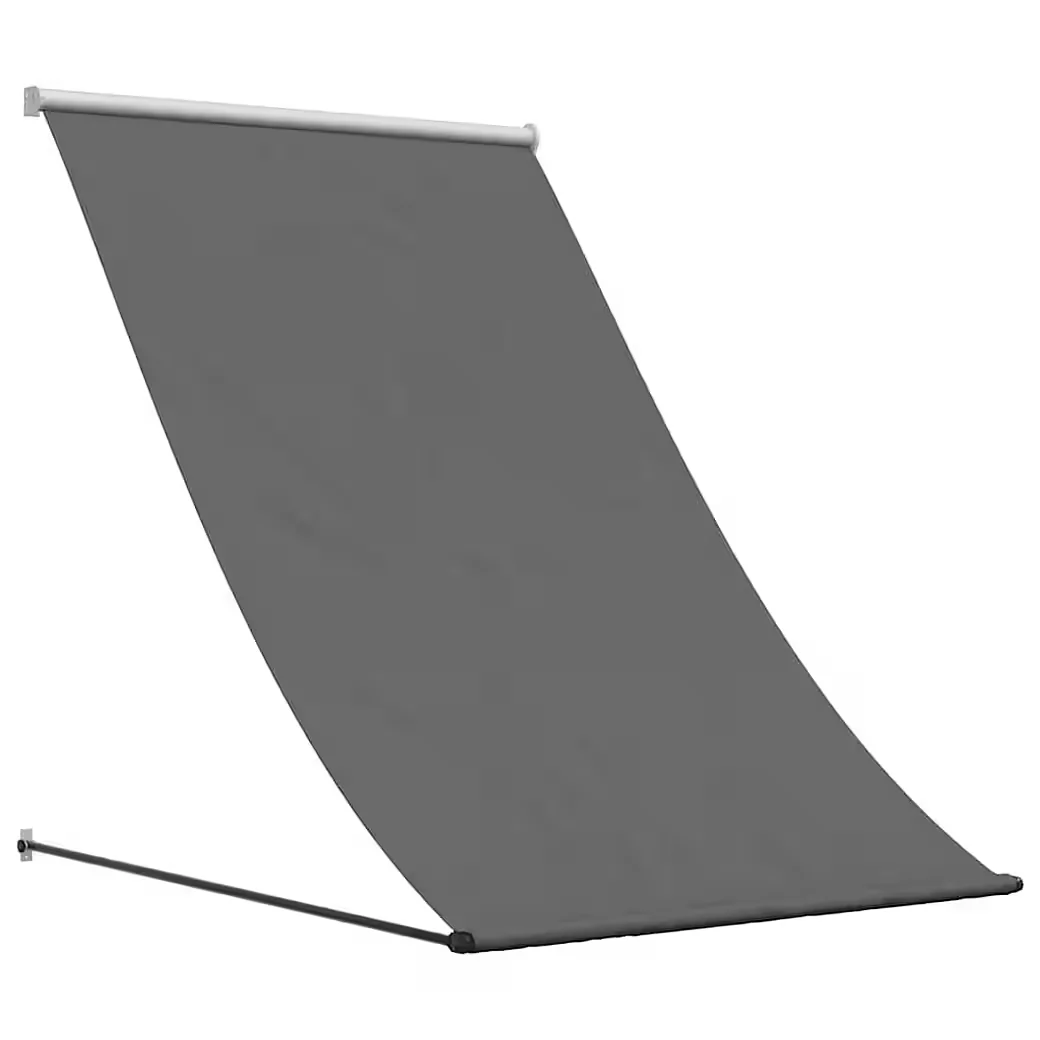 vidaXL Markise einziehbar anthrazit 100x150 cm Stoff und Stahl