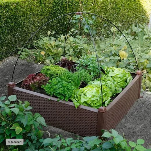 HTI-Living Hochbeet Nessa mit Rankhilfe