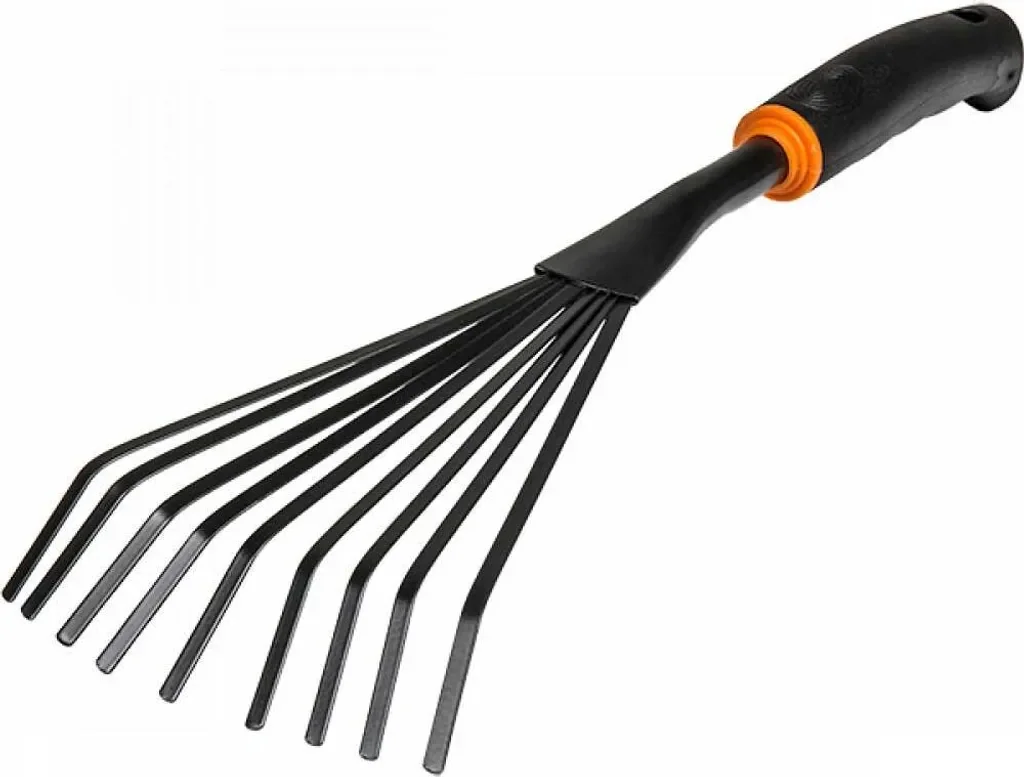 Bradas Garten Handrechen De Luxe 120 mm schwarz