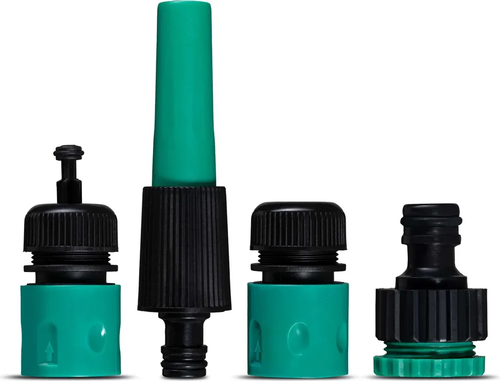 Grafner Gartenschlauch Anschluss-Set 5-teilig 1/2 Zoll mit Aquastop