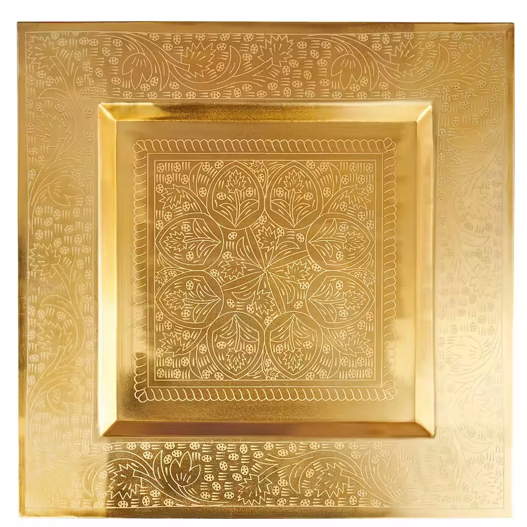 Marrakesch Orient Beistelltisch Sule eckig Gold Metall Klapptisch