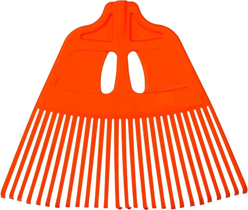 Saska Garden Gartenrechen Laubrechen XL orange für Laub