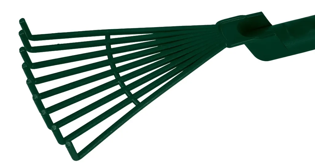 VERTO Fächerbesen 31 cm aus PP Minirechen mit 9 Zinken Handrechen