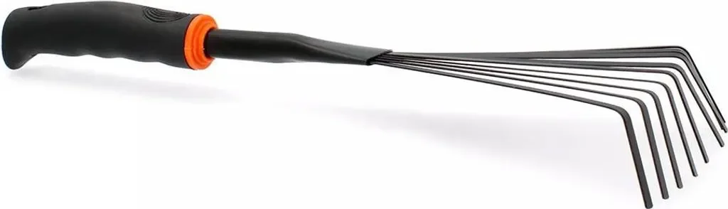 Bradas Garten Handrechen De Luxe 120 mm schwarz