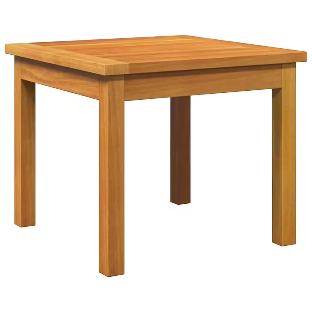 vidaXL Beistelltisch für Gartenlounge Massivholz natur geölt