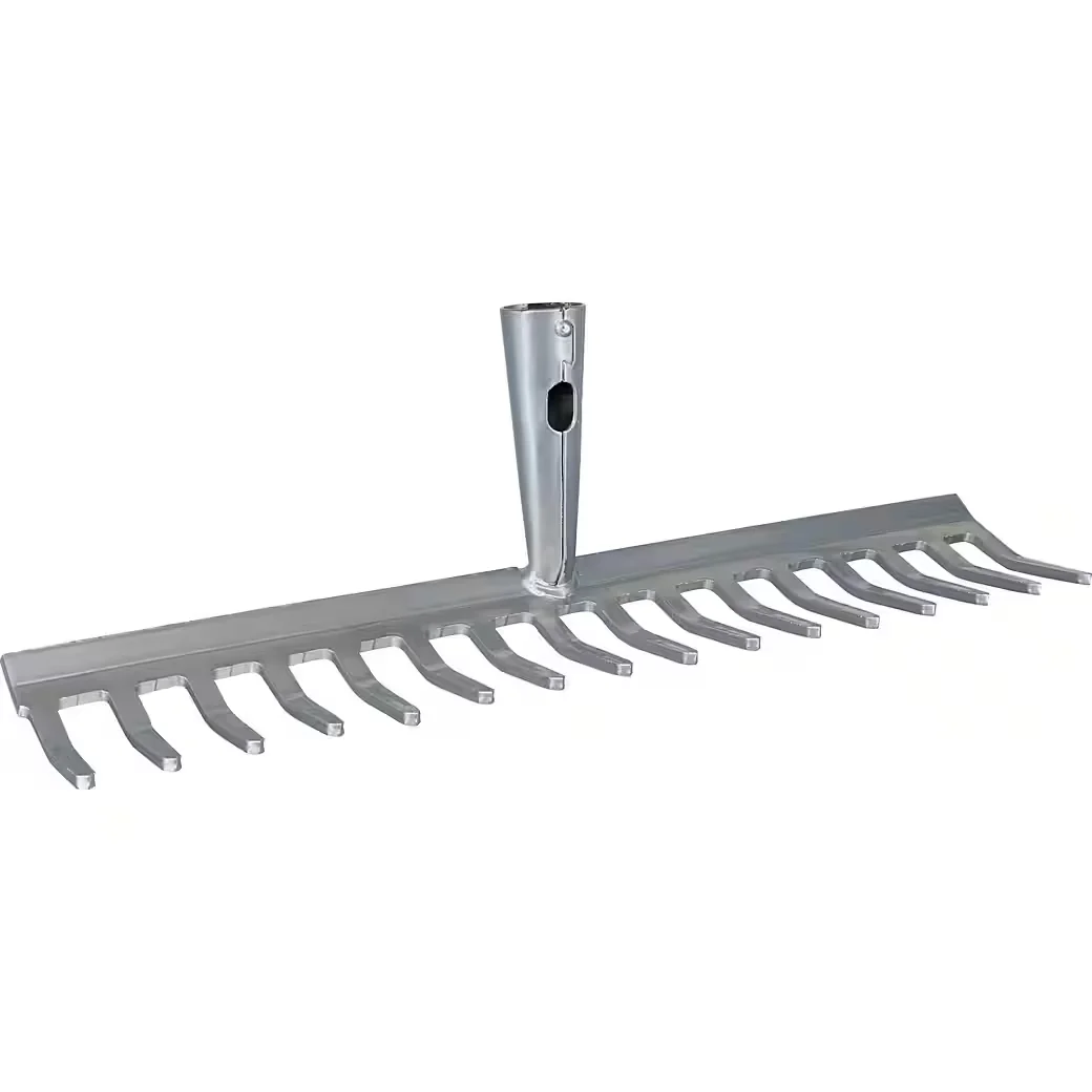 TRIUSO Gartenrechen 41 cm Arbeitsbreite, 16 Zinken, pulverbeschichtet