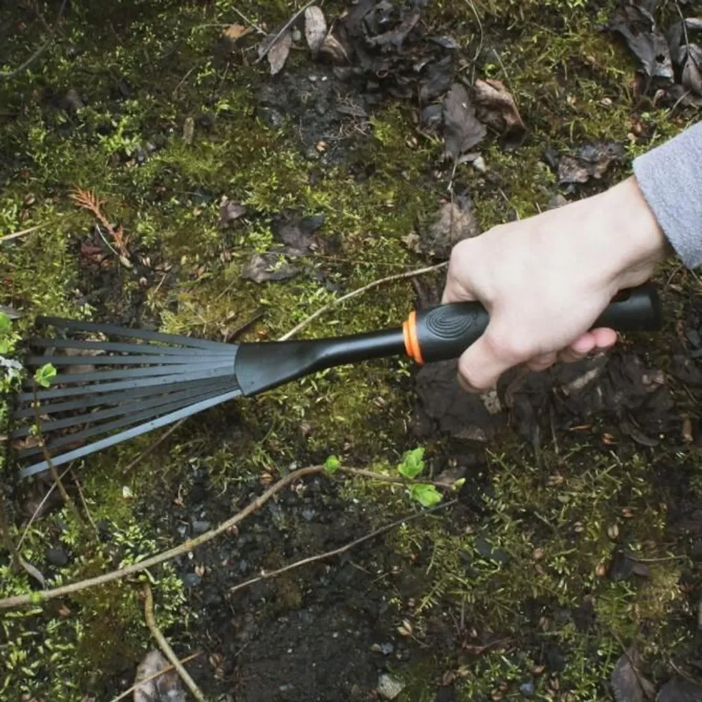 Bradas Garten Handrechen De Luxe 120 mm schwarz