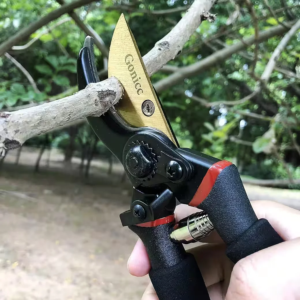 LUXUSKOLLEKTION Gartenschere SK5 Stahl titanbeschichtet Rebschere