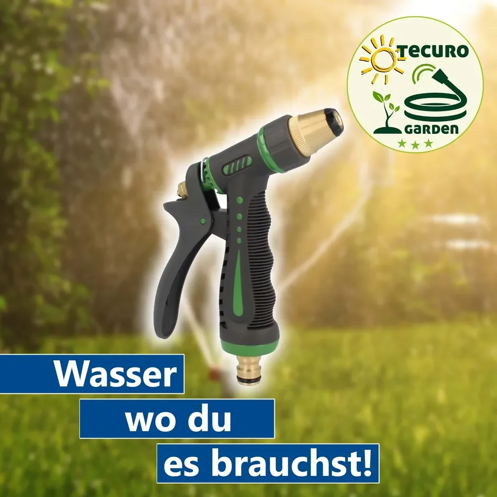 tecuro Gartenbrause Gartenspritze Stecksystem stufenlos verstellbar