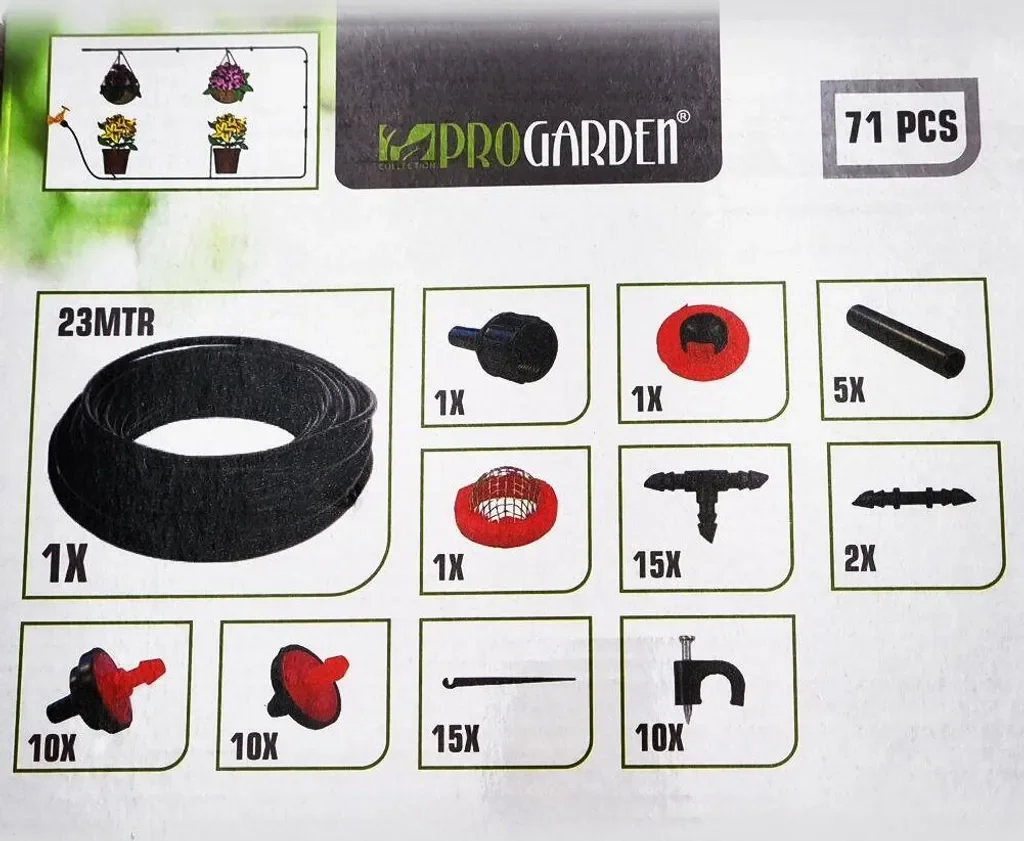 ProGarden Mikro-Bewässerungssystem 71-teilig Tropfbewässerung Set