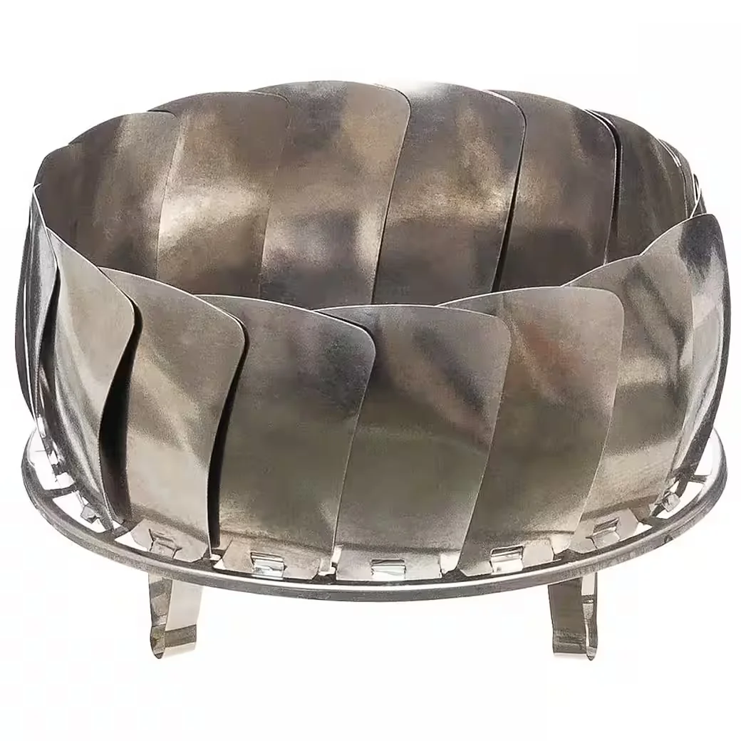 Fox Outdoor Feuerschale faltbar Edelstahl 27 x 8 cm
