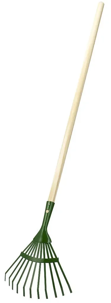 Albert Turk Kinder Laubbesen Gartenrechen mit Stiel 80 cm