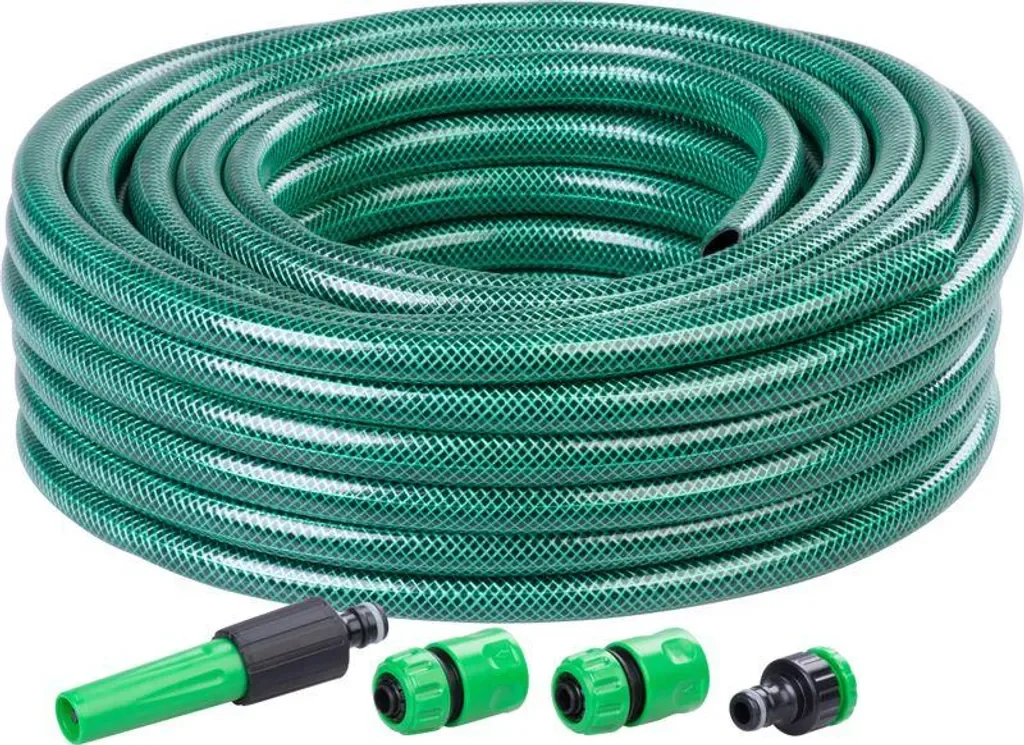 STREND PRO Economic Gartenschlauch 1/2 Zoll 20 m Set Düse Adapter