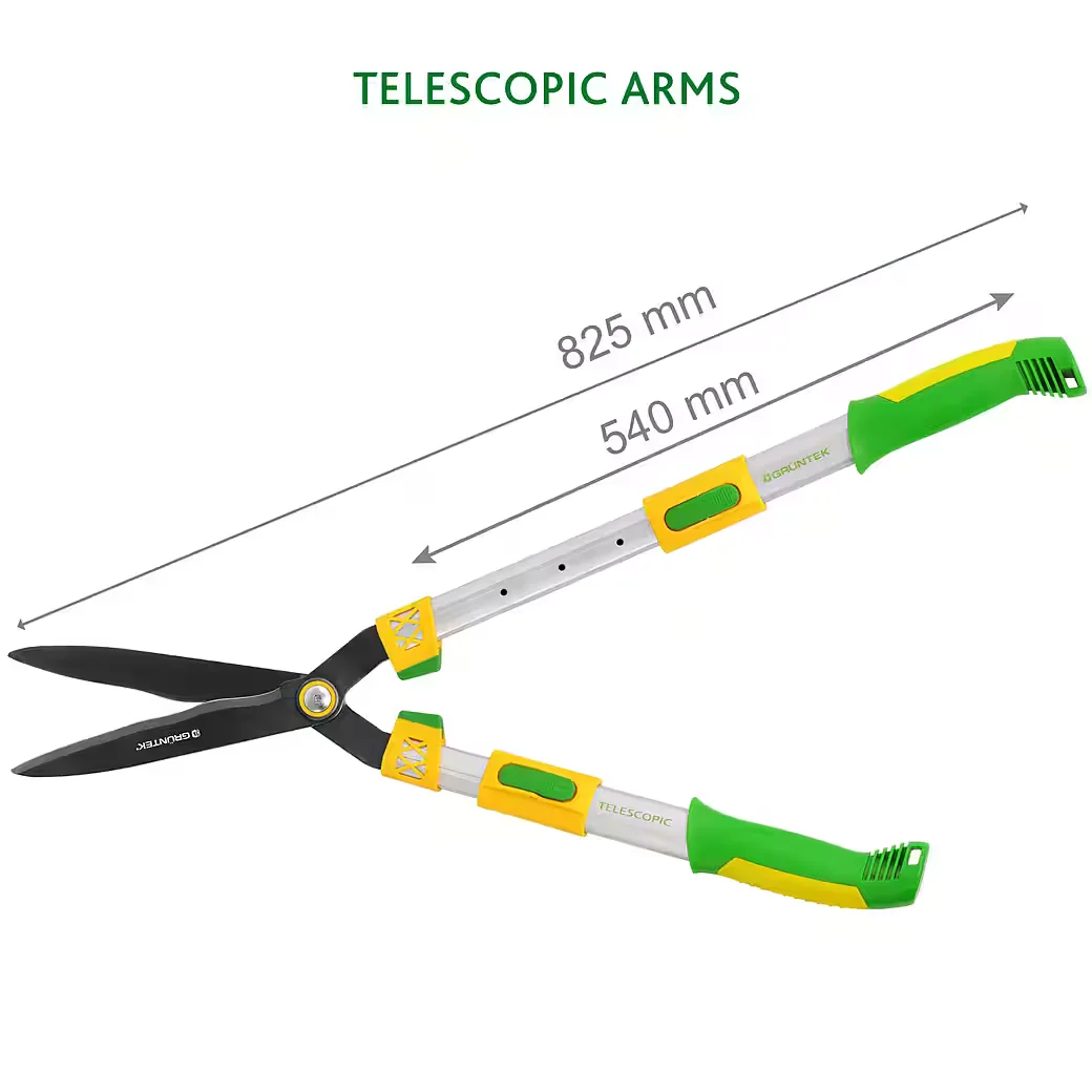 GRÜNTEK Teleskop Heckenschere Q-32 680-825 mm gehärtete Klinge