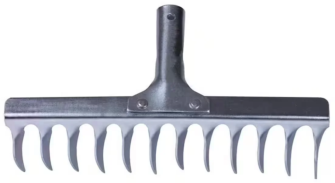 PROREGAL Gartenrechen verzinkt Gartenharke mit 12 Zinken