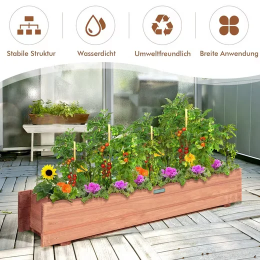 COSTWAY Hochbeet Pflanzkasten für Garten und Balkon