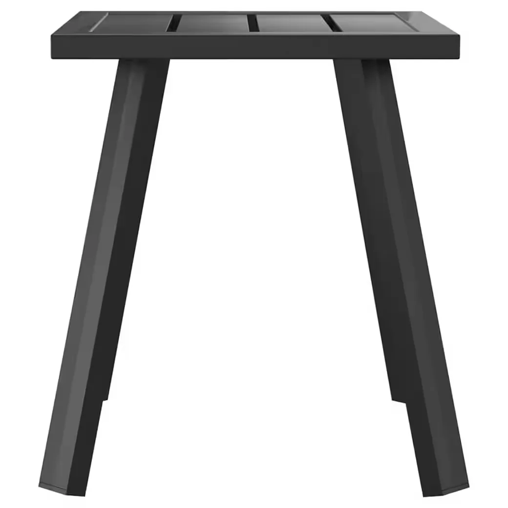 vidaXL Garten Beistelltisch Anthrazit Stahl 34x34x38 cm