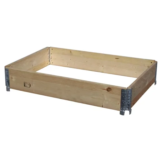 GERSO Hochbeet Palettenrahmen Holz Aufsatzrahmen Set