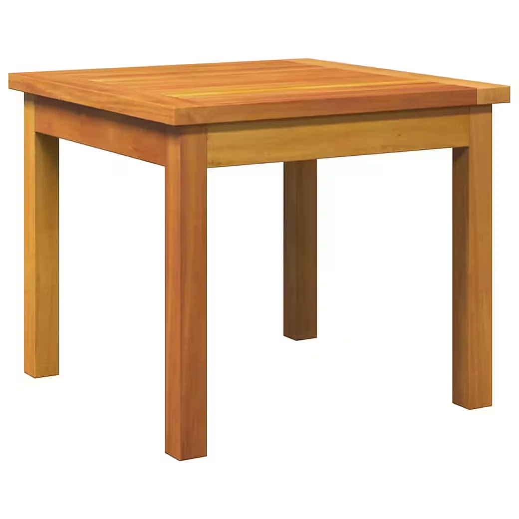 vidaXL Beistelltisch für Gartenlounge Massivholz natur geölt