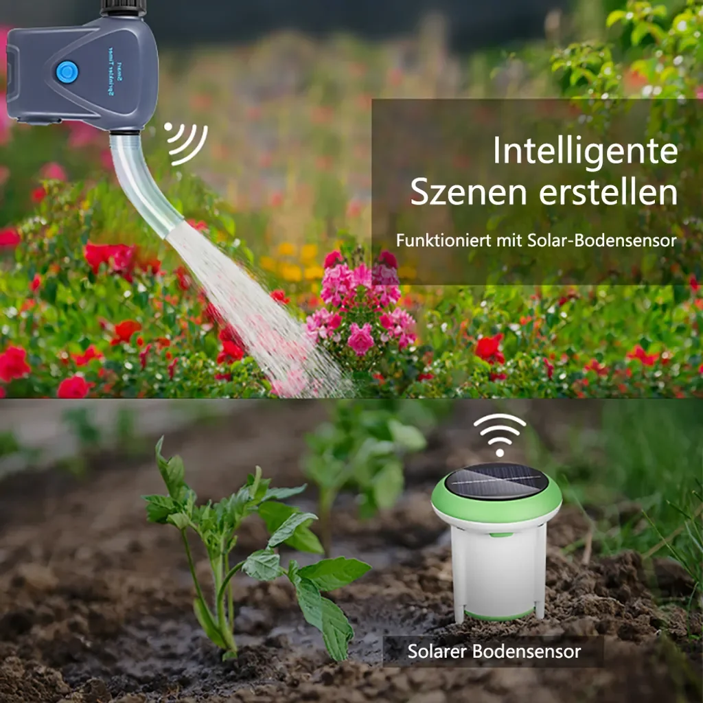 hocan Smart Bewässerungssystem mit Timer Fernbedienung Wasserzähler