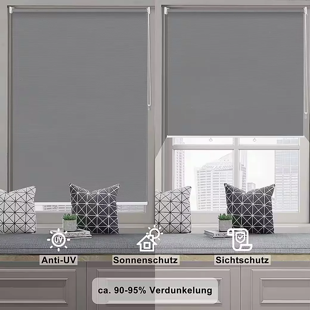 WOLTU Senkrechtmarkise Sonnenschutz Sichtschutz für Balkon Terrasse