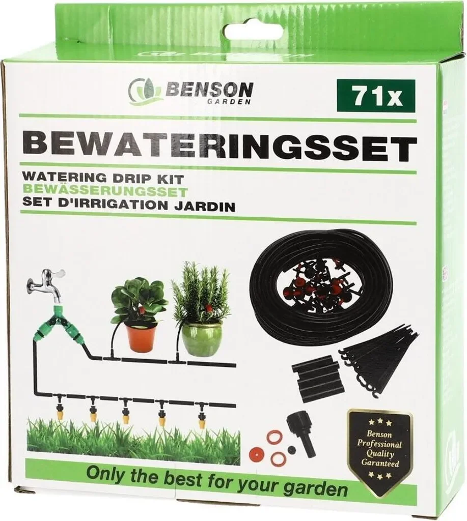 GARPET Bewässerungsset 15 m Tropfbewässerung für Hochbeet & Garten