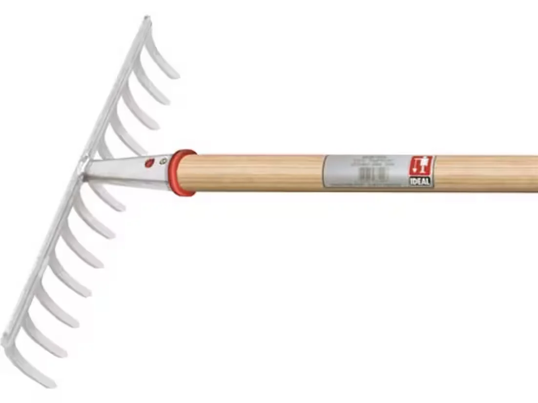 IDEAL Gartenrechen 66401400, 14 Zinken, 37 cm Arbeitsbreite