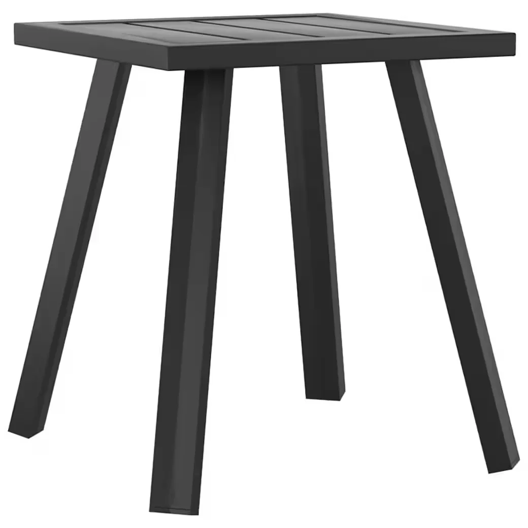vidaXL Garten Beistelltisch Anthrazit Stahl 34x34x38 cm