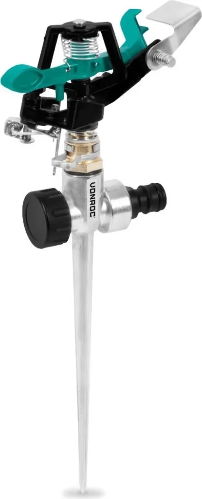 VONROC Metall Rasensprinkler pulsierend Sektor und Kreis 450 m2 20-360