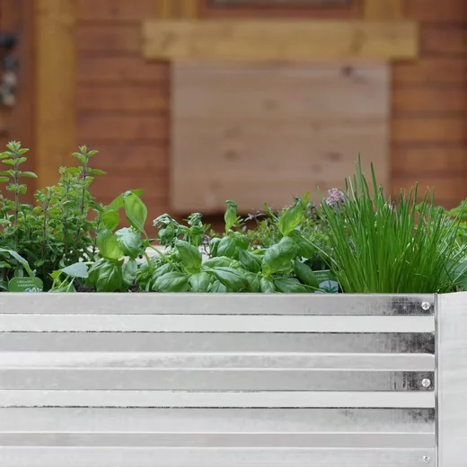 Relaxdays Hochbeet Metall für Garten und Terrasse