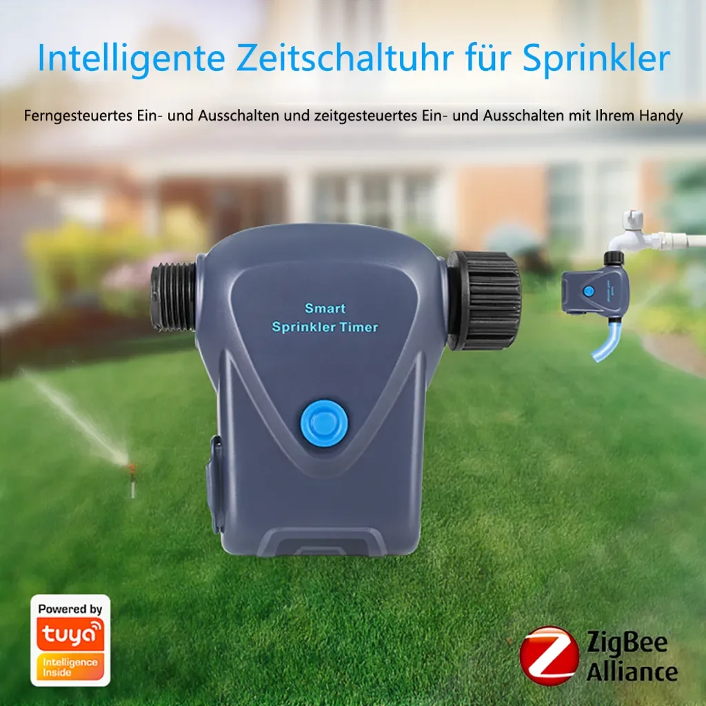 hocan Smart Bewässerungssystem mit Timer Fernbedienung Wasserzähler