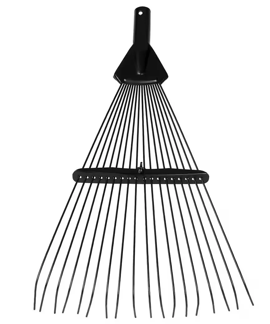 PROREGAL Gartenrechen Metall, 18 Zinken Gartenharke