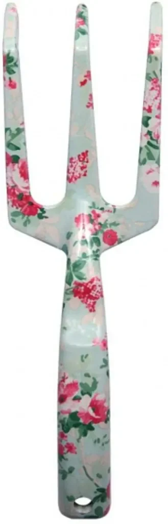 Esschert Design Handharke Metall Rosendruck 23 cm 3 Zinken Öse