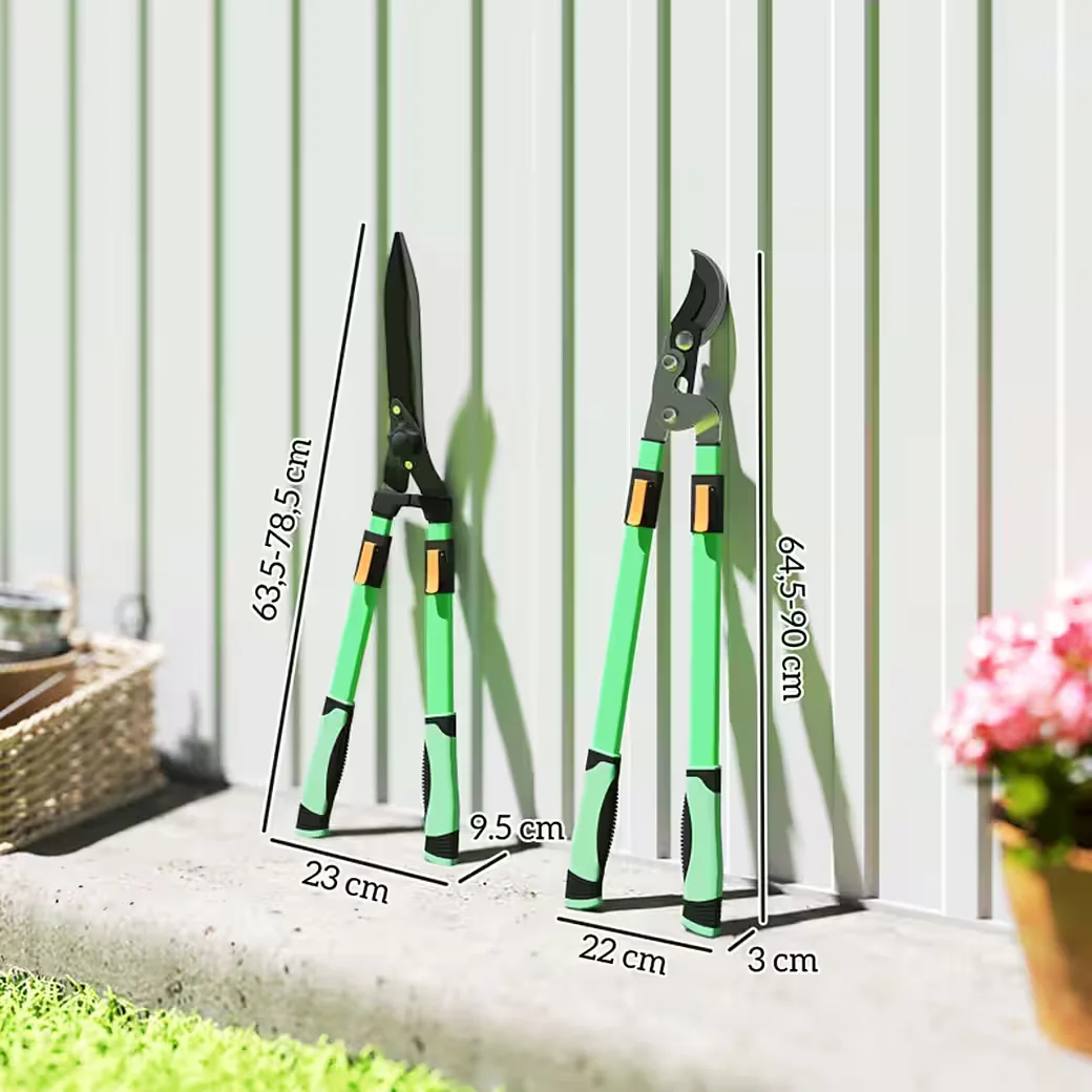 MC STAR Heckenschere Set 2-teilig 90 cm mit Astschere