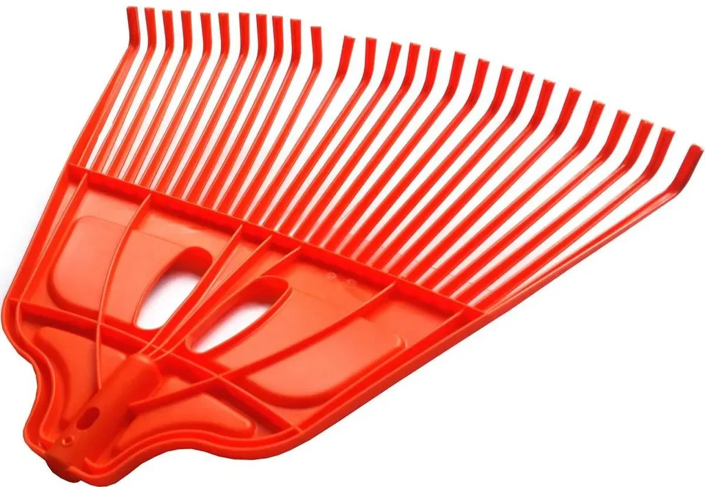 Saska Garden Gartenrechen Laubrechen XL orange für Laub