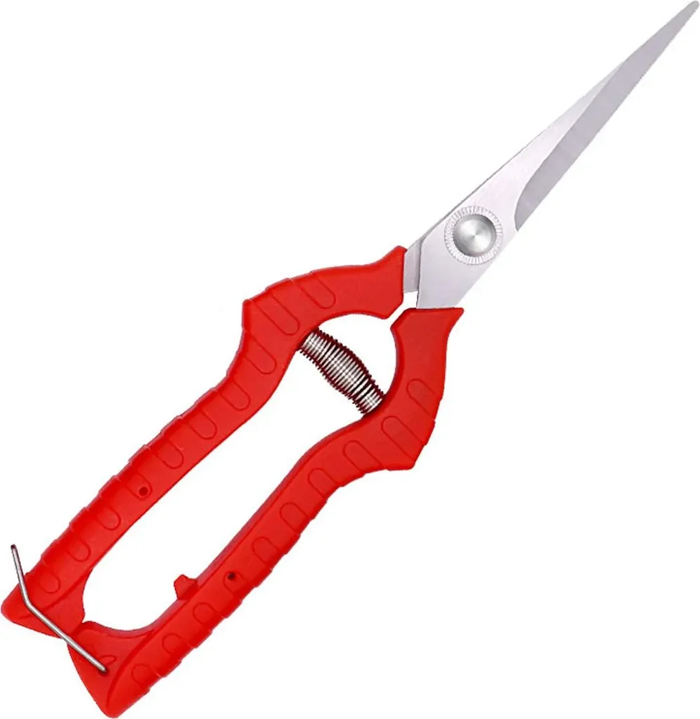 kitudaty Gartenschere Edelstahl mit gerader Klinge 96 mm für Blumen
