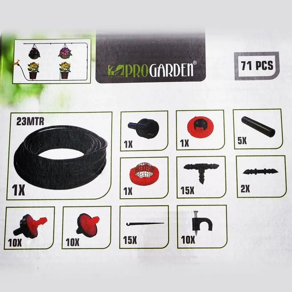 ProGarden Mikro-Bewässerungssystem 71-teilig Tropfbewässerung Set