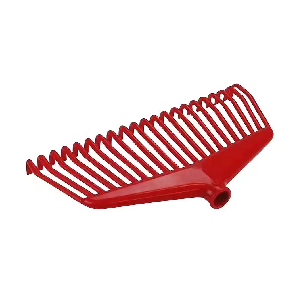 POLAR GARTEN Laubbesen Nylon 40 cm Arbeitsbreite 21 Zinken rot leicht