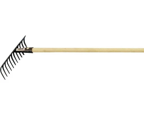FREUND VICTORIA Gartenrechen 12 Zinken mit Stiel