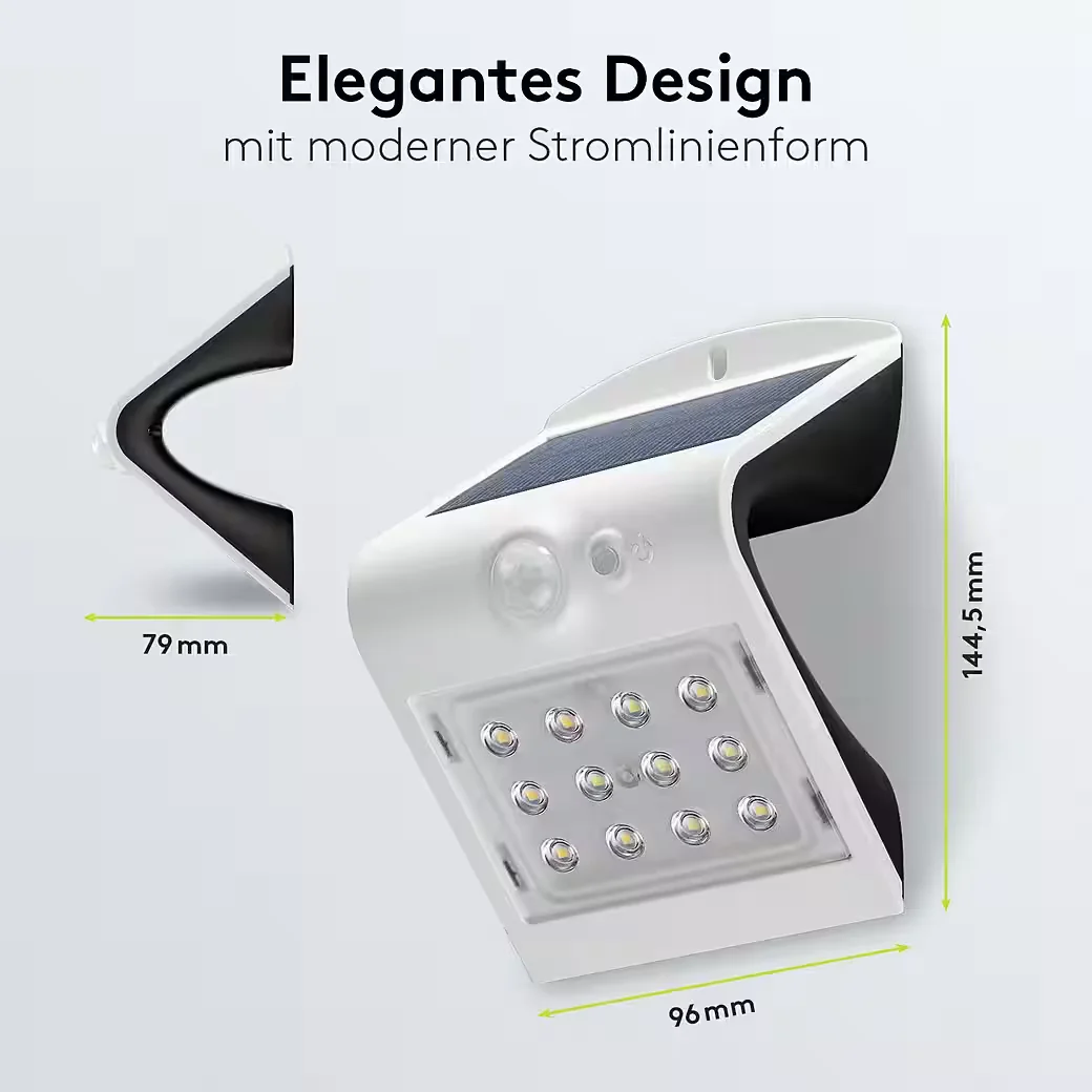 GOOBAY LED Solar Außenstrahler mit Bewegungsmelder 1,5 W Scheinwerfer
