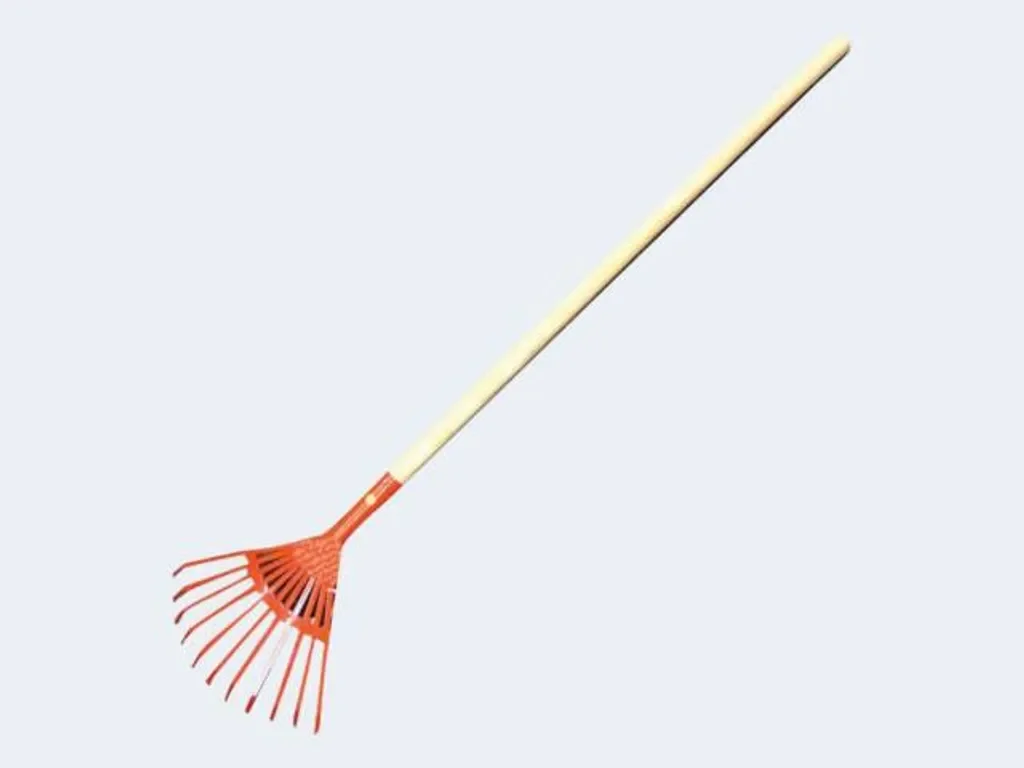 Albert Turk Kinder Laubbesen Gartenrechen mit Stiel 80 cm