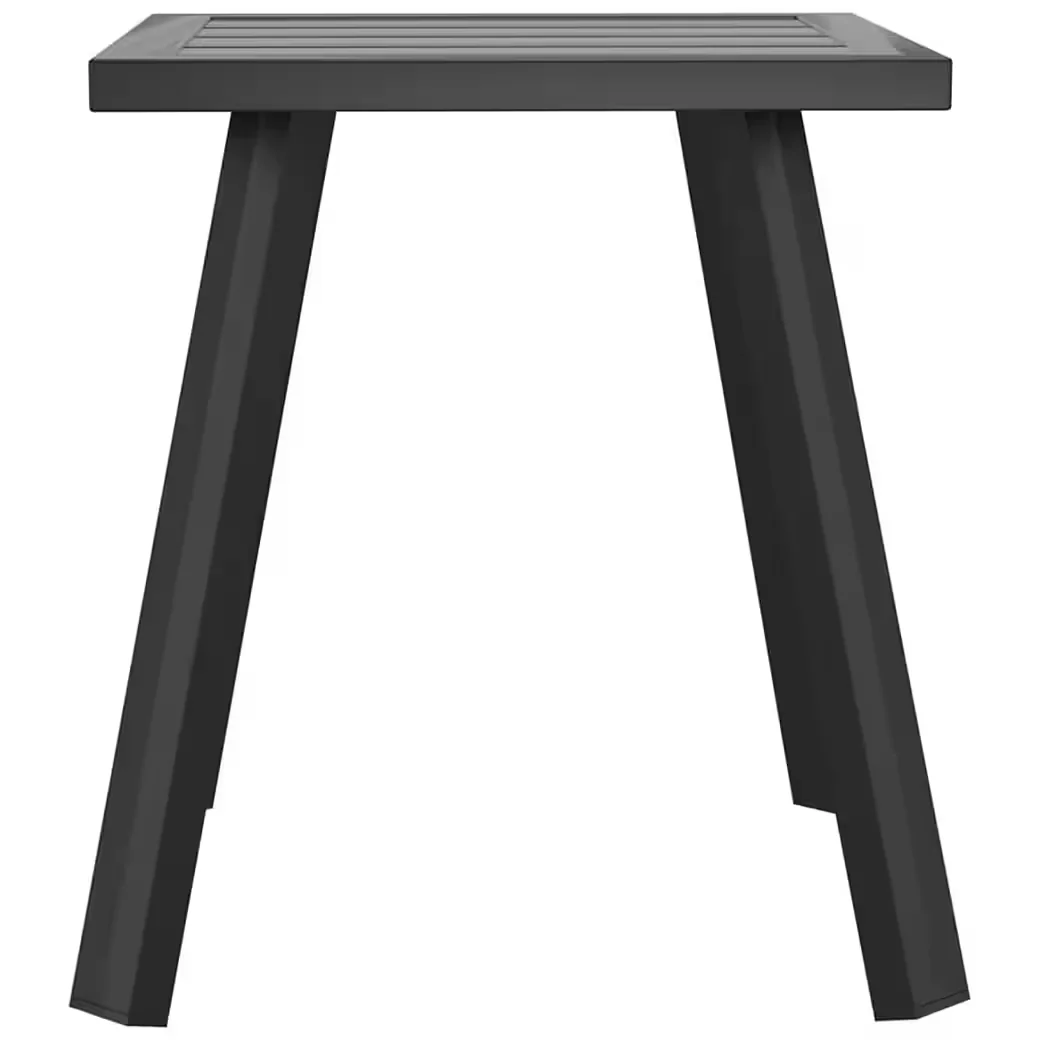 vidaXL Garten Beistelltisch Anthrazit Stahl 34x34x38 cm