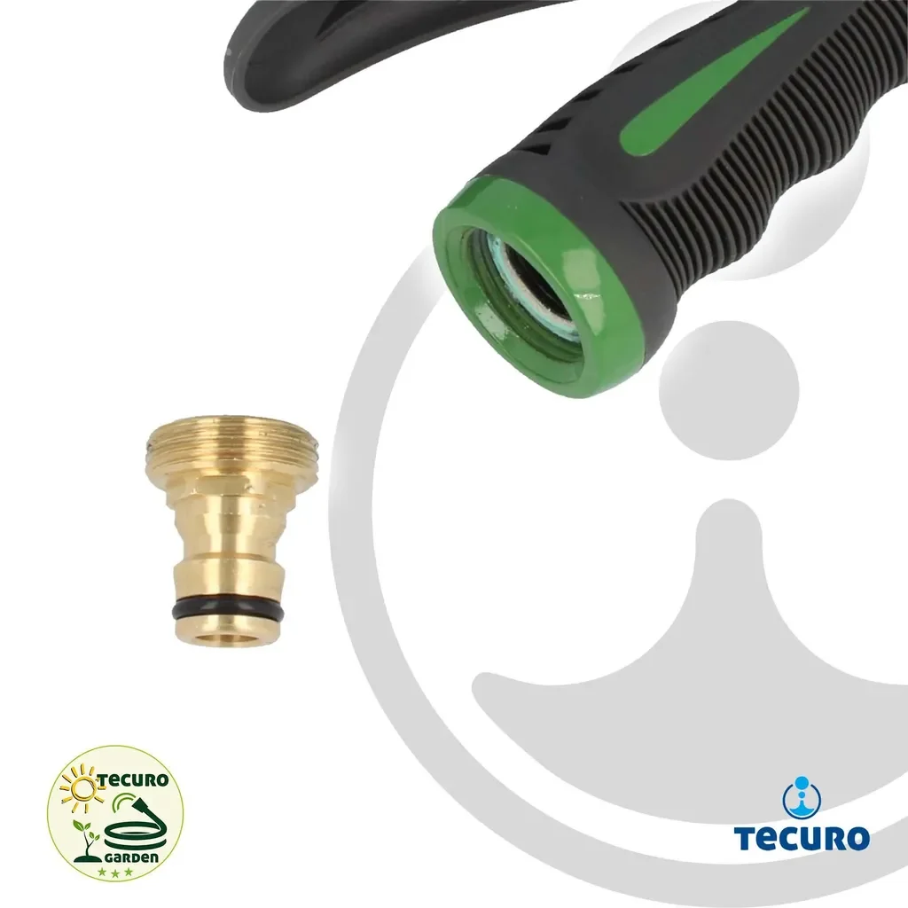 tecuro Gartenbrause Gartenspritze Stecksystem stufenlos verstellbar