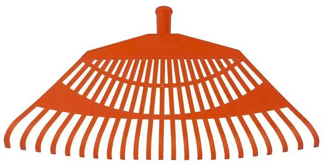PROREGAL Gartenrechen Laubharke R144 Kunststoff 23 Zinken ohne Griff
